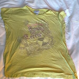 Walt Disney World The Tower of Terror Hotel light green t-shirt XL